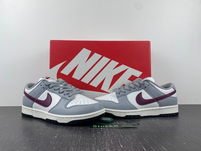 nike dunk low "grey/white/red" dd1503-122