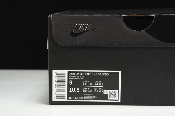 nike x comme des garçons air foamposite one "black" sneakers 17610130