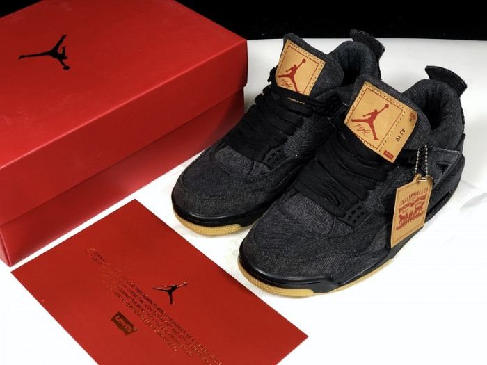 air jordan 4 retro L*v*s nrg  L*v*s - black denim ao2571-001