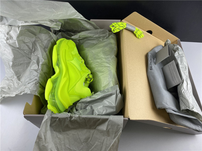 blcg sneaker triple.s.gomma fluorescent green 541624 w2ff1 3720