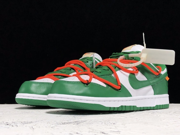 nike dunk low ofw pine green ct0856-100