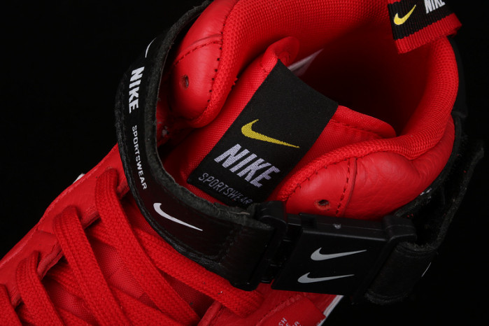 air force 1 mid utility university red  804609-605