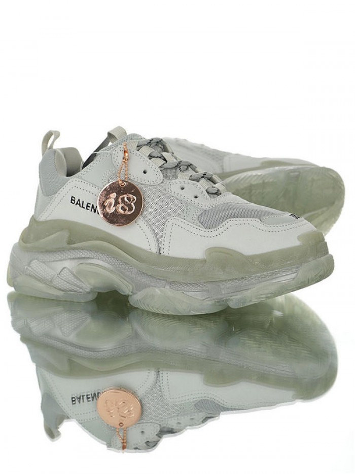 blcg triple s clear sole grey-white  544351 w09o1 1705