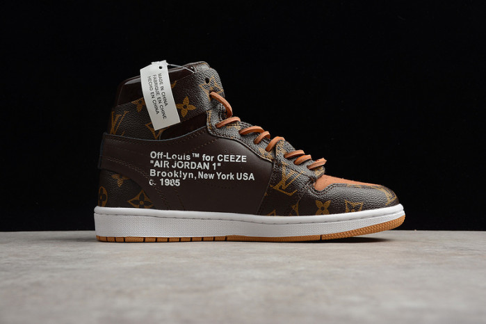 air jordan 1 ofw-l0vt aq0818-158 (with case)