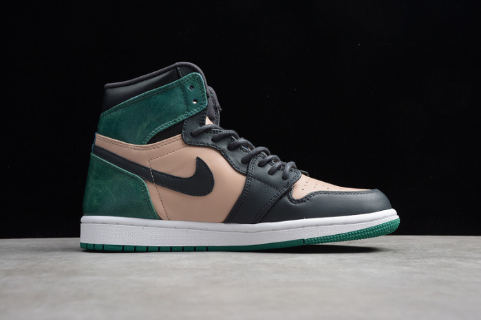 air jordan 1 high premium wmns green pink ah7389-203