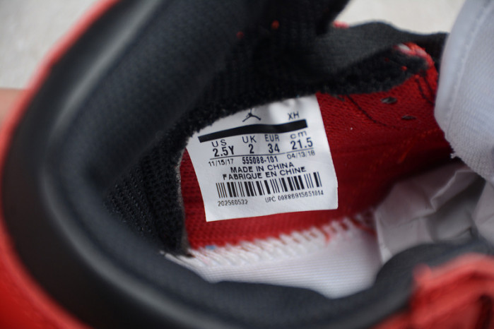 kids  air jordan 1 retro high og "chicago" 555088-101