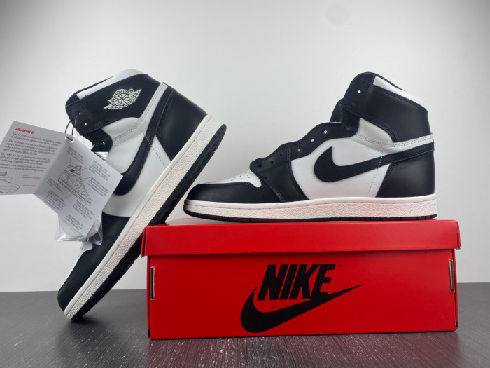 jordan 1 retro high 85 black white  - bq4422-001