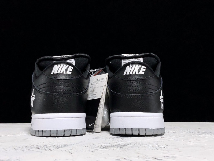 x nike sb dunk low silver black  ck3480-001