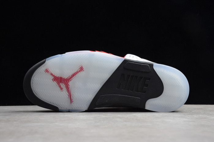 air jordan 5 retro fire red silver tongue (2020)  da1911-102