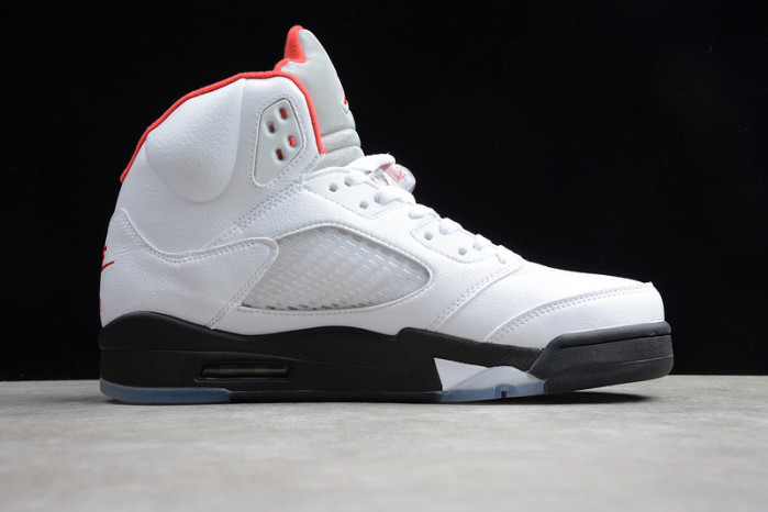 air jordan 5 retro fire red silver tongue (2020)  da1911-102