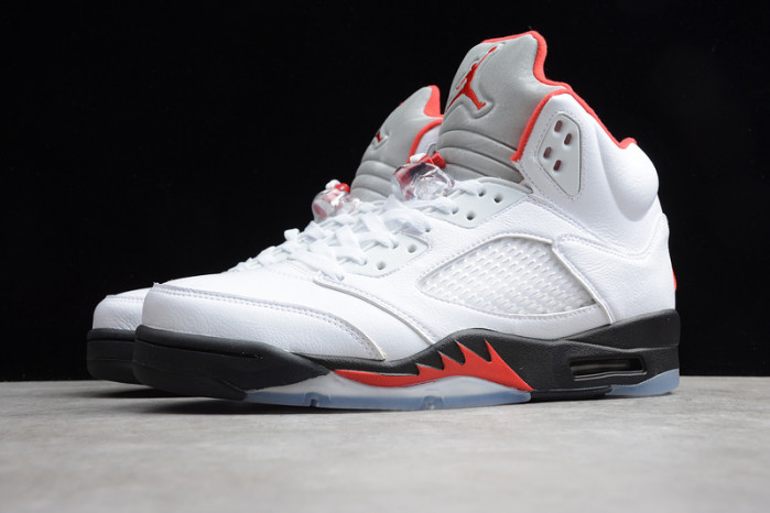 air jordan 5 retro fire red silver tongue (2020)  da1911-102