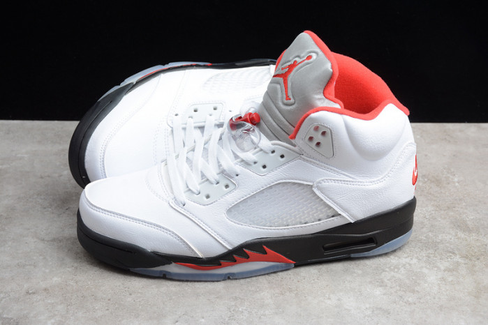 air jordan 5 retro fire red silver tongue (2020)  da1911-102