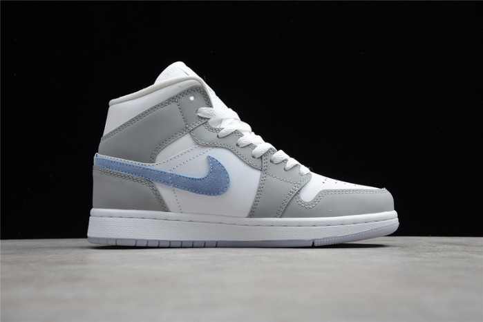 jordan 1 mid wolf grey aluminum (w) - bq6472-105