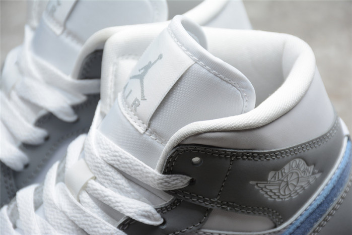 jordan 1 mid wolf grey aluminum (w) - bq6472-105