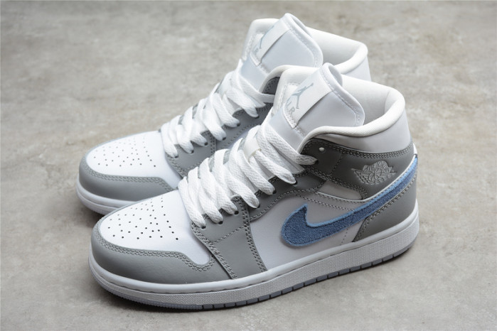 jordan 1 mid wolf grey aluminum (w) - bq6472-105