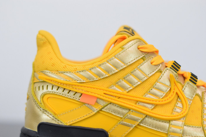 ofw nike air rubber dunk “university gold” cu6015-700