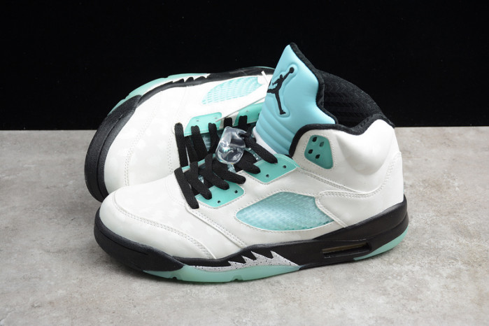 air jordan 5 retro island green  cn2932-100