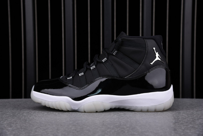 air jordan 11 25th anniversary black silver eyelets ct8012-011