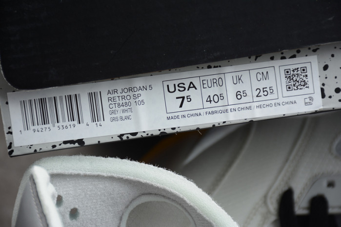air​ jordan 5 x​off white aj5 ow 3m  ct8480-105