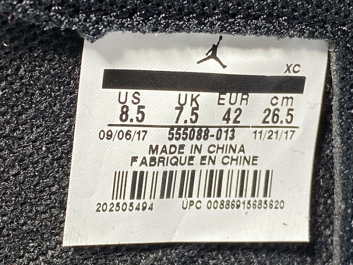 air jordan 1 retro high og “shadow”555088 013
