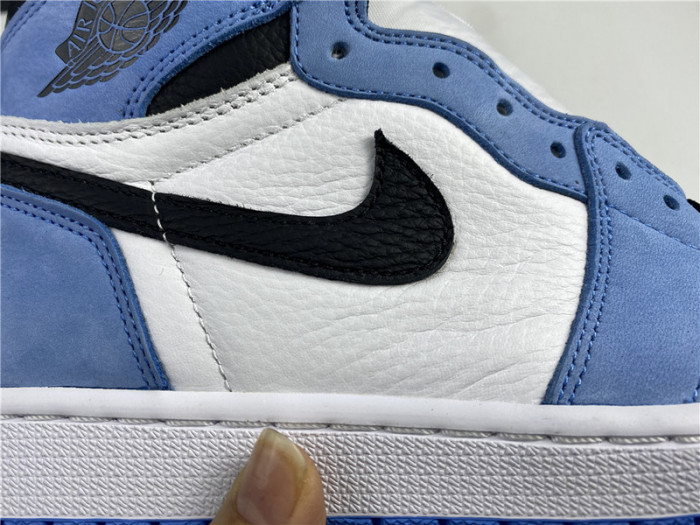 air jordan 1 retro high white university blue black 555088-134