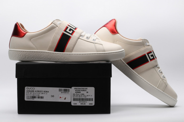 G*u*i ace embroidered low-top sneaker