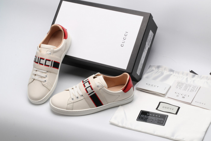 G*u*i ace embroidered low-top sneaker