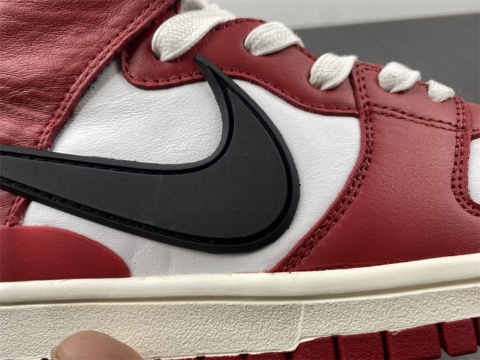 ambush x nike sb dunk high varsity red black white cu7544-102