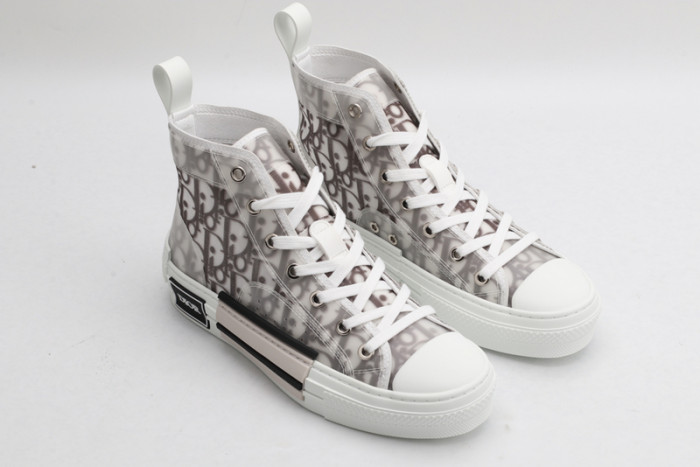 d10r b23 high top logo oblique sneakers