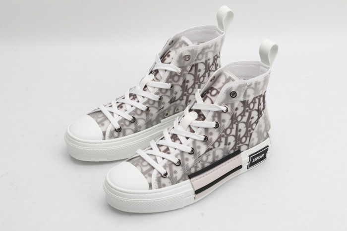 d10r b23 high top logo oblique sneakers