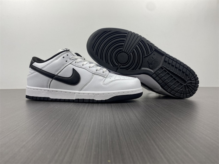 nike sb dunk low white black running shoes dd1503-113