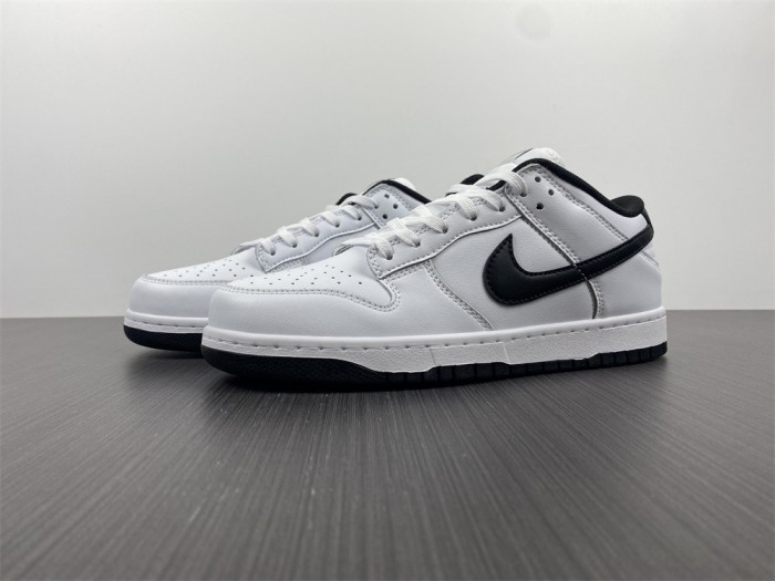 nike sb dunk low white black running shoes dd1503-113