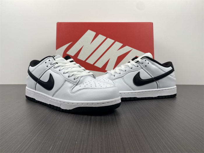 nike sb dunk low white black running shoes dd1503-113
