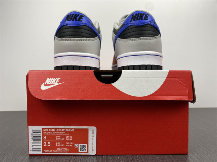 nike dunk low emb nba 75th anniversary knicks  dd3363-002