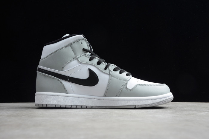 jordan 1 mid light smoke grey - 554724-092