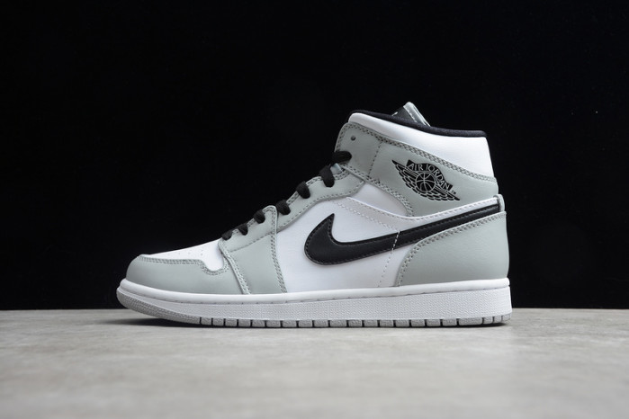 jordan 1 mid light smoke grey - 554724-092
