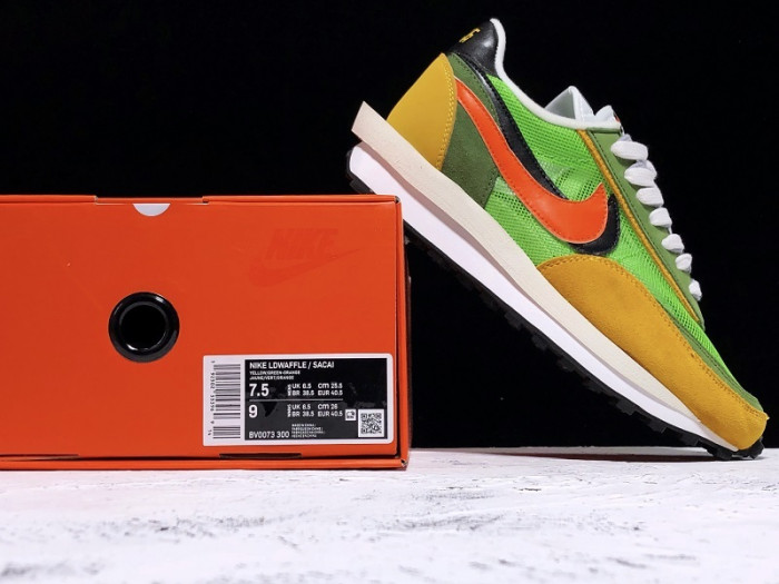 nike ld waffle sacai green multi  bv0073-300