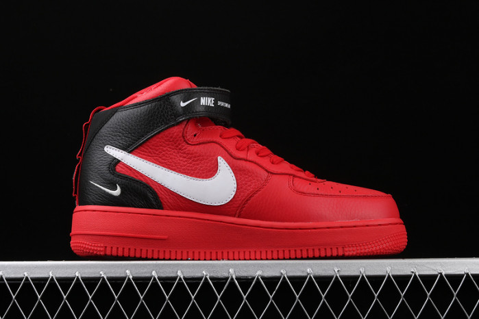 air force 1 mid utility university red  804609-605