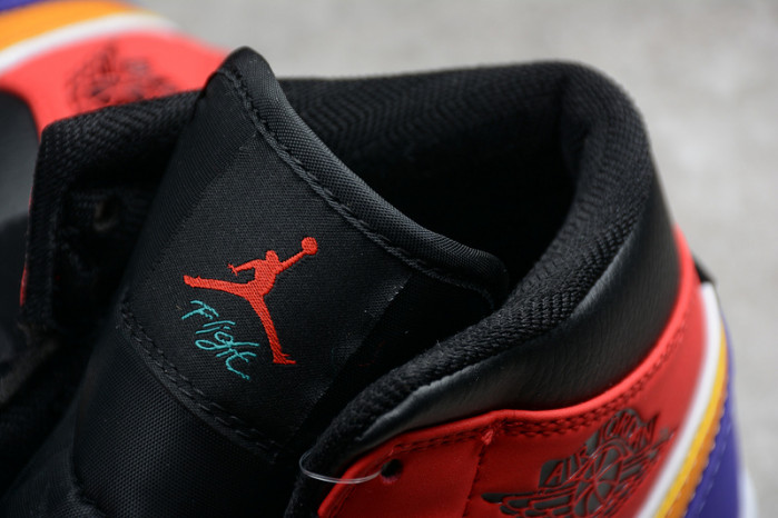 air jordan 1 mid bred multi-color 554724-125