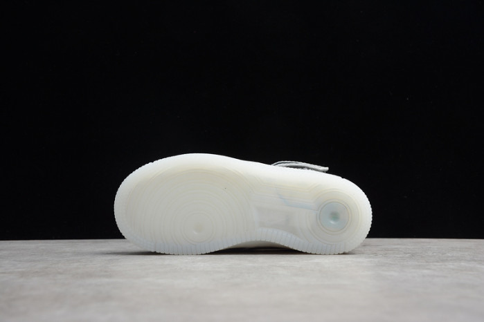 kids nike air force 1 mid wb metallic silver 314197-8500