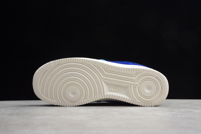 air force 1 low premium 3 velour blue void  at4144-400