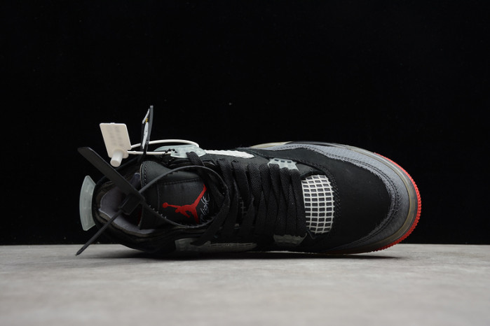 ofw x air jordan 4 “bred” cv9388-001