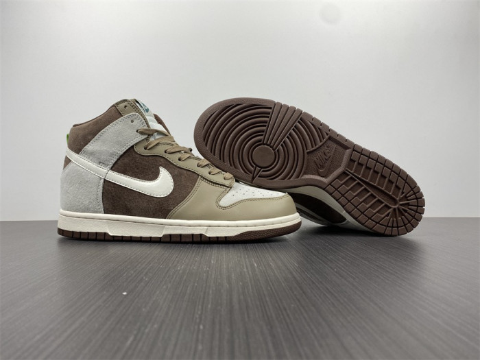 nike dunk high light chocolate - dh5348-100