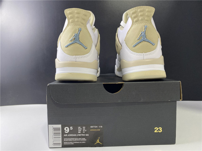 air jordan 4 retro sand 2017 (gs) 487724-118