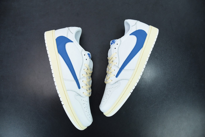 travis scott x fragment x nike air jordan 1 low cream white blue cq3277-100