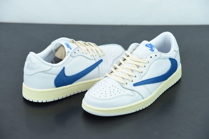 travis scott x fragment x nike air jordan 1 low cream white blue cq3277-100