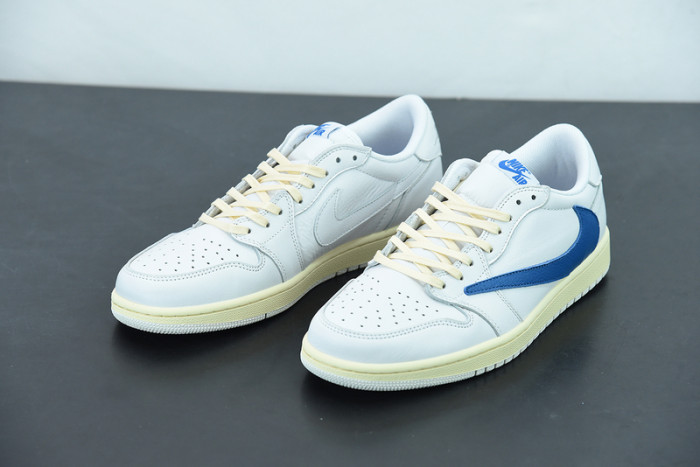 travis scott x fragment x nike air jordan 1 low cream white blue cq3277-100