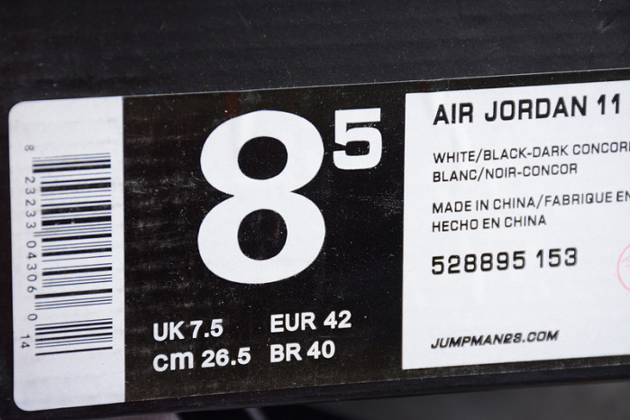 jordan 11 retro low concord  528895-153