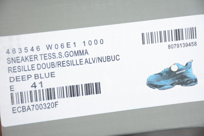 blcg sneaker triple.s.gomma deep blue