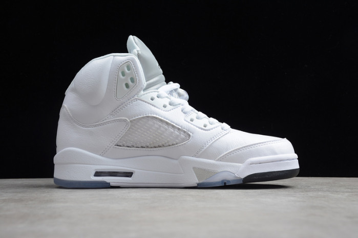 air jordan 5 retro metallic white (2015) 136027-130